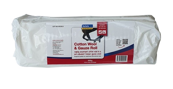 9336637000054_1.jpg Kelato Cotton Wool & Gauze Roll 500g