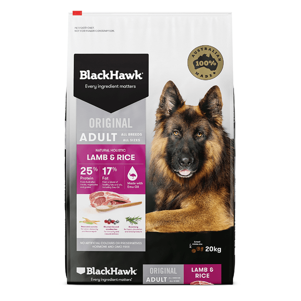 9338362000910_1.png Blackhawk Dog Lamb & Rice 20kg